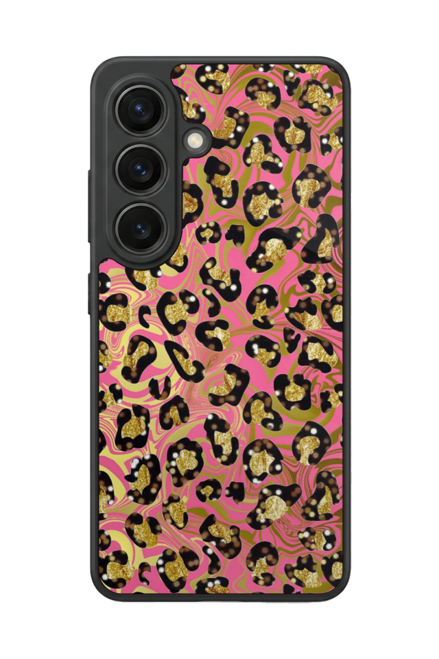 Samsung Galaxy S26 Uyumlu Hologram Leopar Tasarımlı Glossy Premium Kılıf