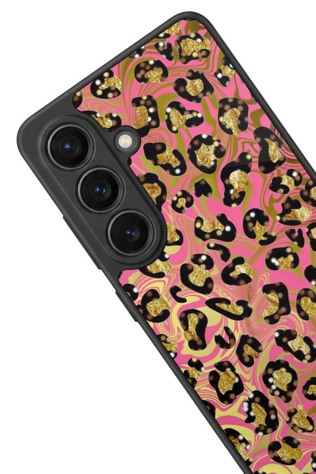 Samsung Galaxy S26 Uyumlu Hologram Leopar Tasarımlı Glossy Premium Kılıf