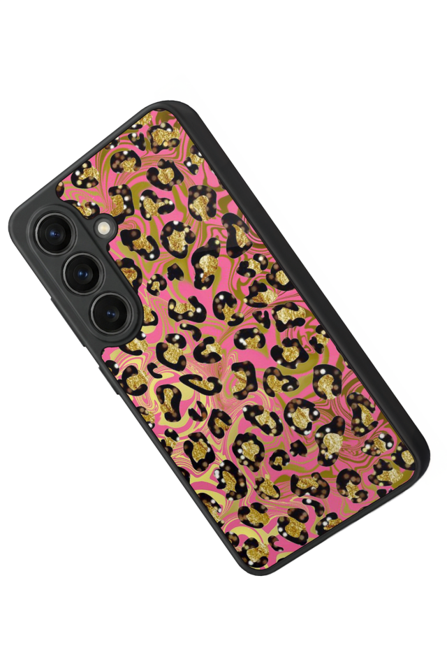 Samsung Galaxy S26 Uyumlu Hologram Leopar Tasarımlı Glossy Premium Kılıf