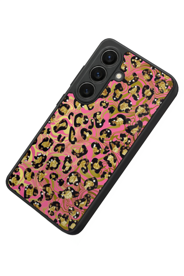 Samsung Galaxy S26 Uyumlu Hologram Leopar Tasarımlı Glossy Premium Kılıf
