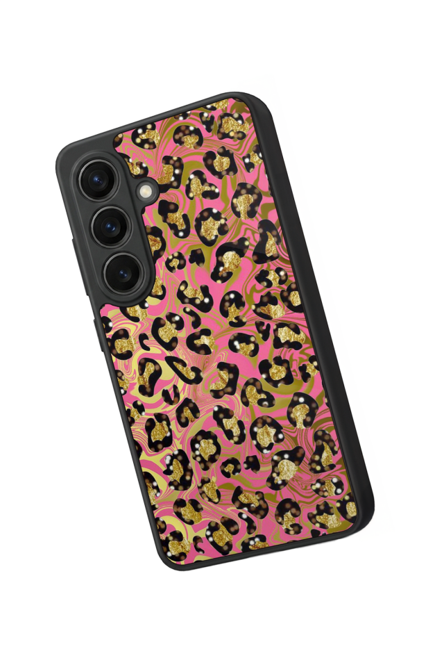 Samsung Galaxy S26 Uyumlu Hologram Leopar Tasarımlı Glossy Premium Kılıf