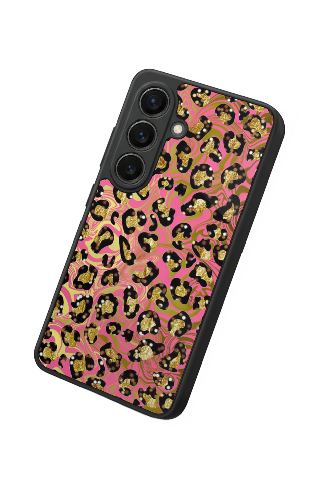 Samsung Galaxy S26 Uyumlu Hologram Leopar Tasarımlı Glossy Premium Kılıf