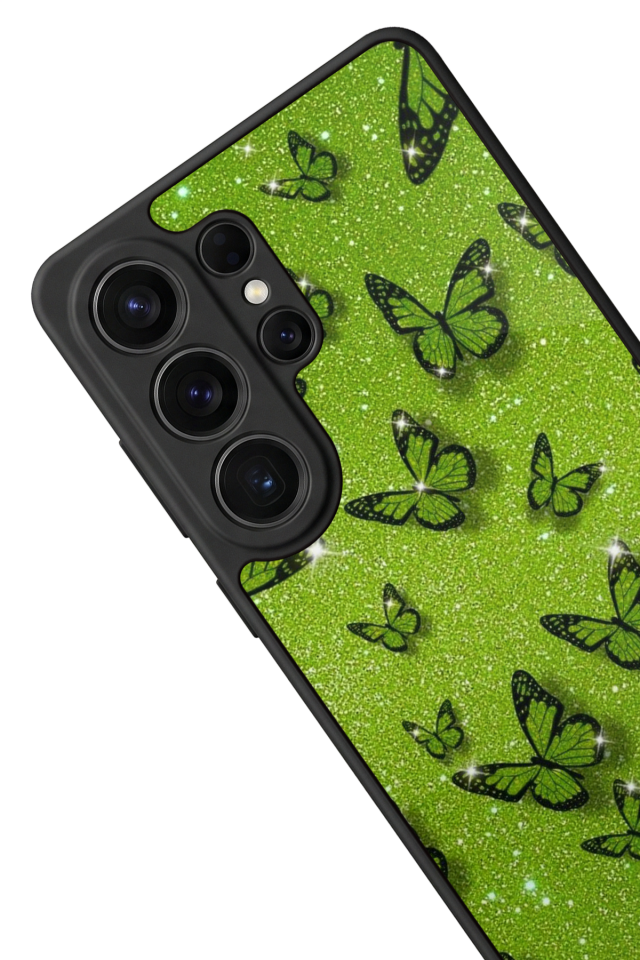 Samsung Galaxy S26 Ultra Uyumlu Kelebek Tasarımlı Glossy Premium Kılıf