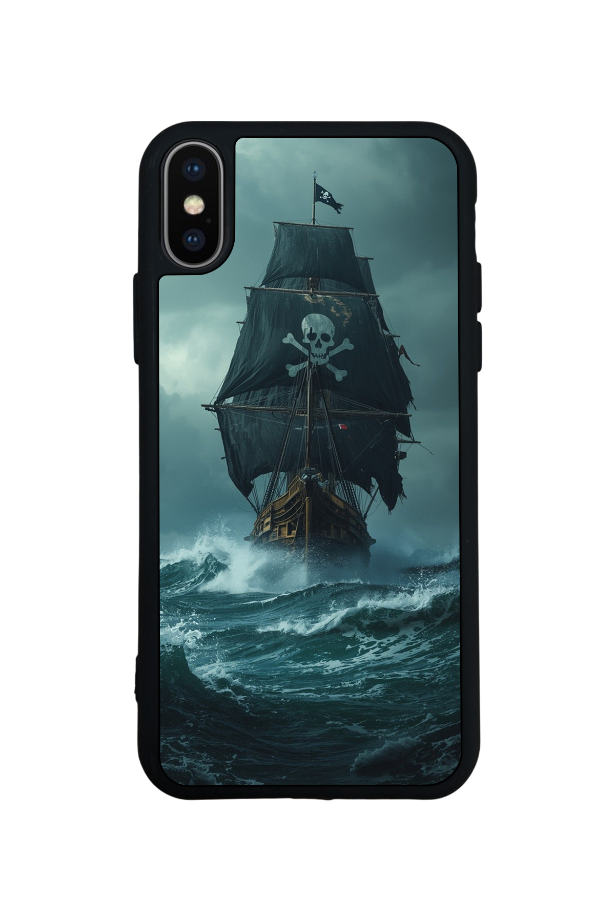 iPhone XS Max Uyumlu Korsan Tasarımlı Glossy Premium Kılıf