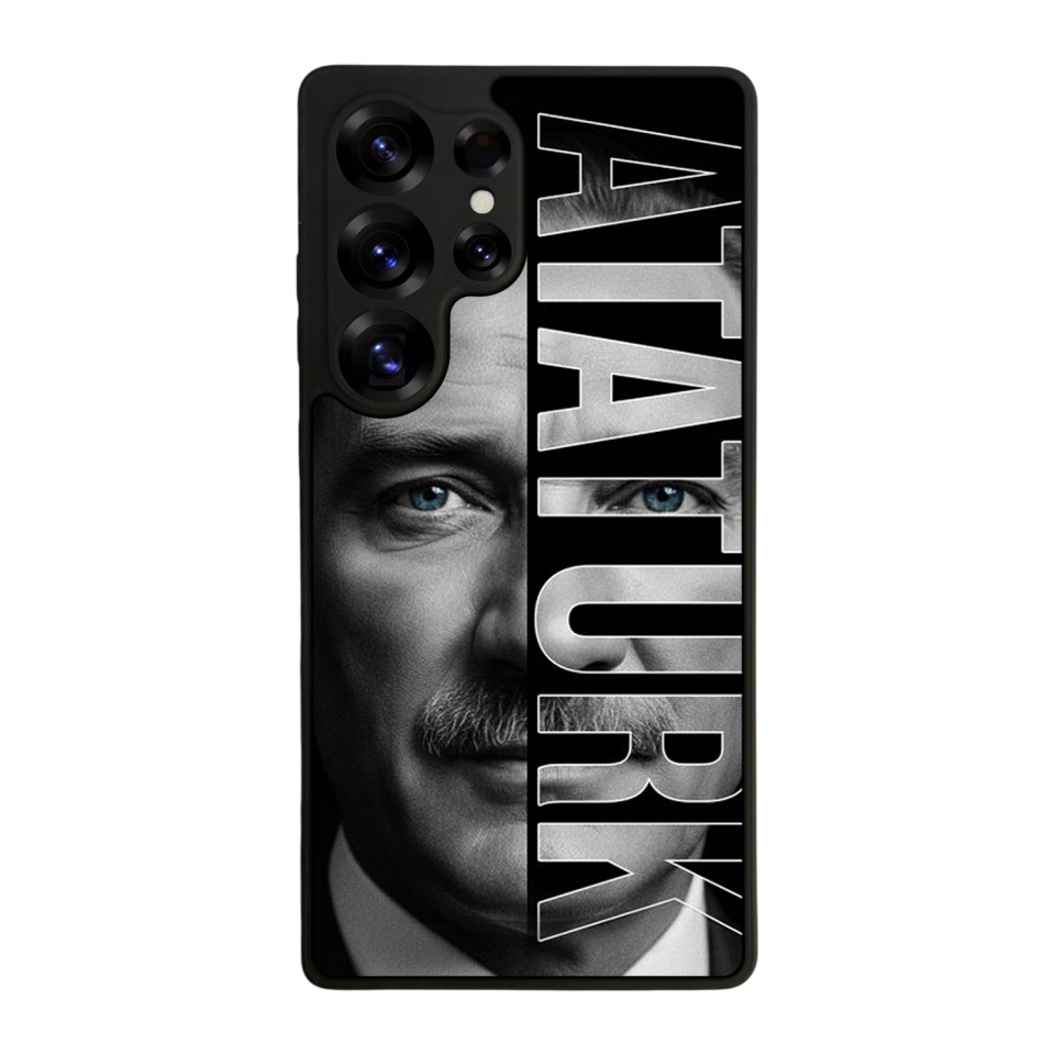 Samsung Galaxy S25 Ultra Uyumlu Mustafa Kemal Ataturk Tasarımlı Glossy Premium Kılıf