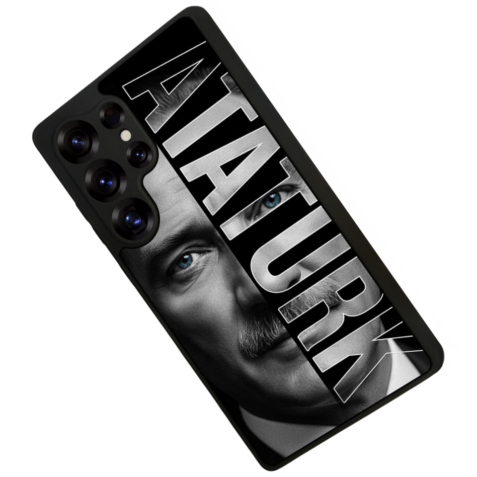 Samsung Galaxy S25 Ultra Uyumlu Mustafa Kemal Ataturk Tasarımlı Glossy Premium Kılıf