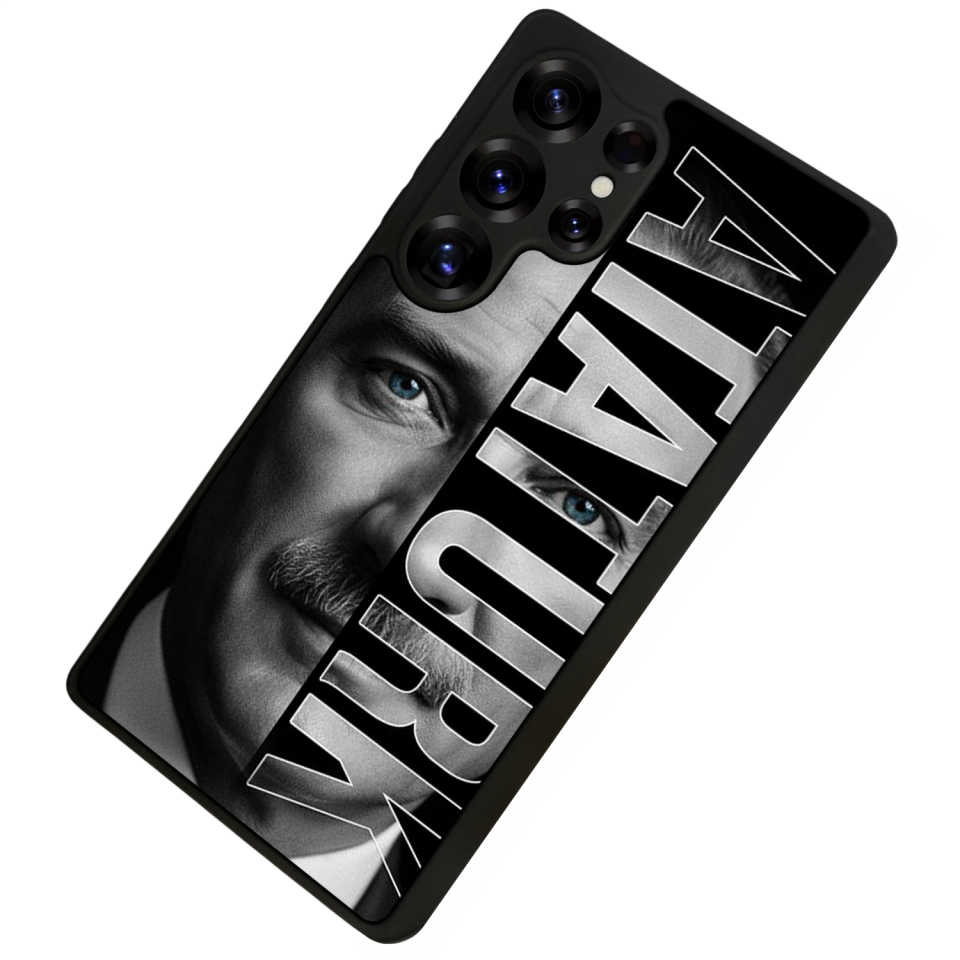 Samsung Galaxy S25 Ultra Uyumlu Mustafa Kemal Ataturk Tasarımlı Glossy Premium Kılıf