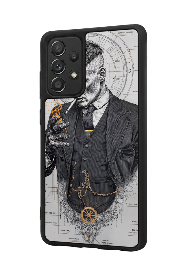 Samsung Galaxy A72 Uyumlu Peaky Blinders Tasarımlı Glossy Premium Kılıf