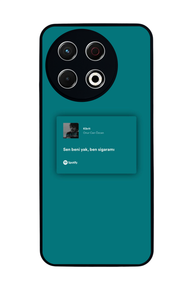 Tecno Spark 30 Pro Uyumlu Sarki Sozleri Tasarımlı Glossy Premium Kılıf