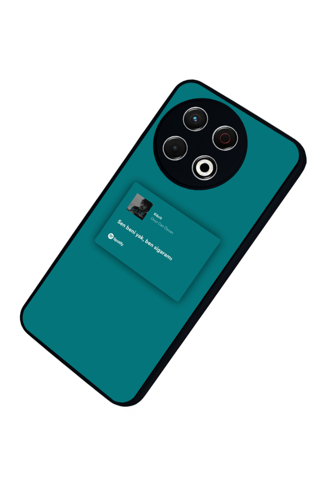 Tecno Spark 30 Pro Uyumlu Sarki Sozleri Tasarımlı Glossy Premium Kılıf