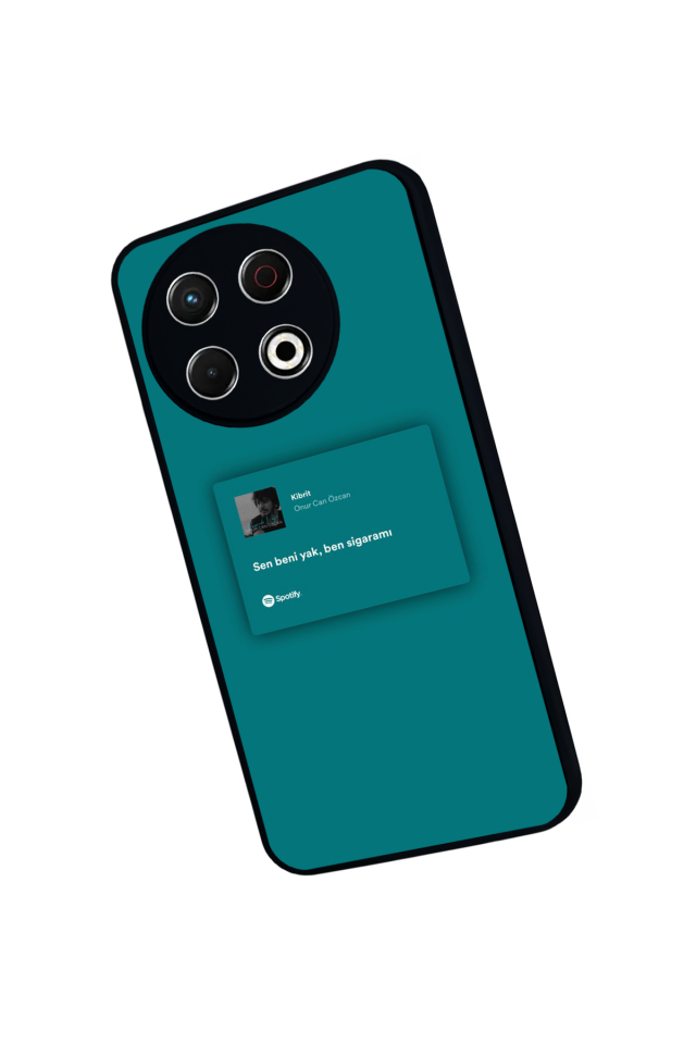 Tecno Spark 30 Pro Uyumlu Sarki Sozleri Tasarımlı Glossy Premium Kılıf