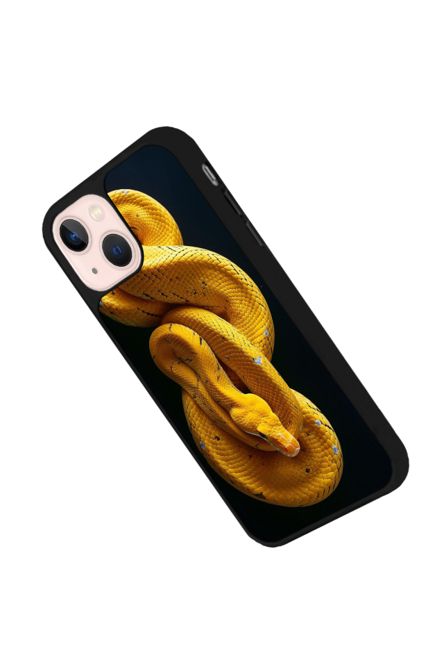 iPhone 15 Uyumlu Yılan Tasarımlı Glossy Premium Kılıf