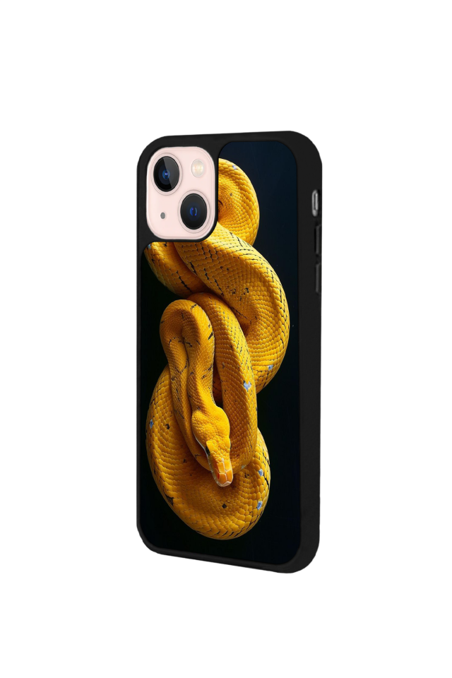 iPhone 15 Uyumlu Yılan Tasarımlı Glossy Premium Kılıf
