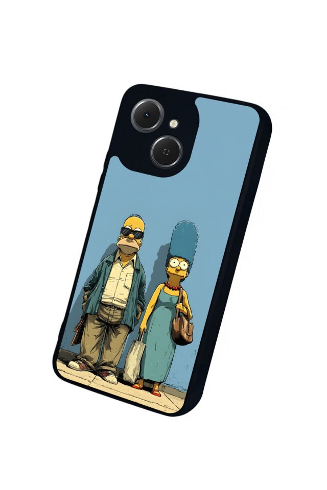 Tecno Spark 40C Uyumlu The Simpsons Tasarımlı Glossy Premium Kılıf