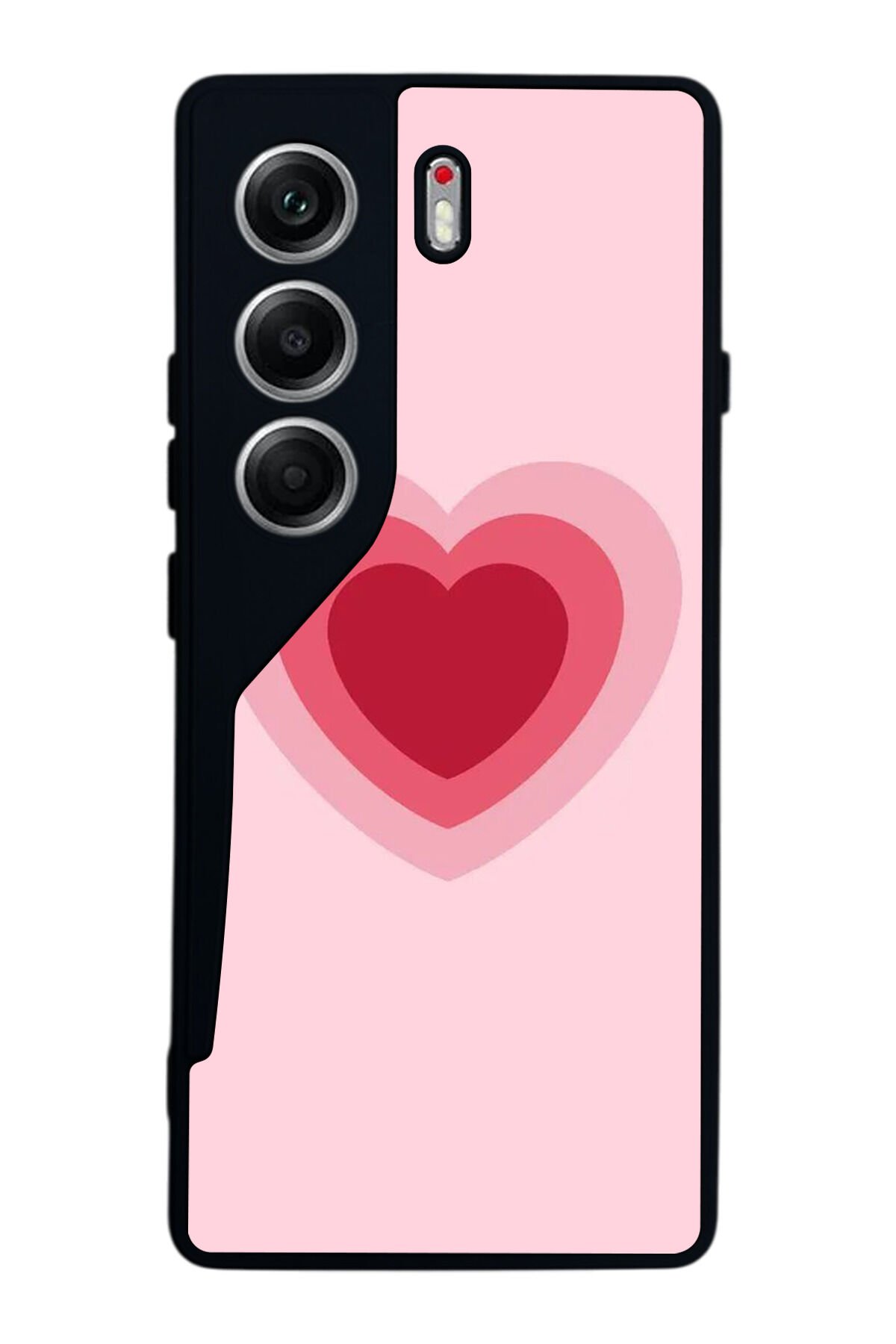 Tecno Camon 40 Uyumlu Kalp Love Tasarımlı Glossy Premium Kılıf