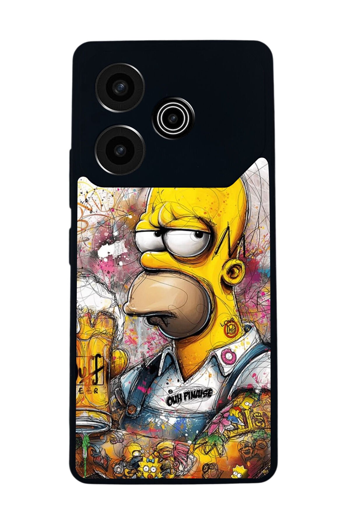 Tecno Pova 6 Uyumlu The Simpsons Tasarımlı Glossy Premium Kılıf