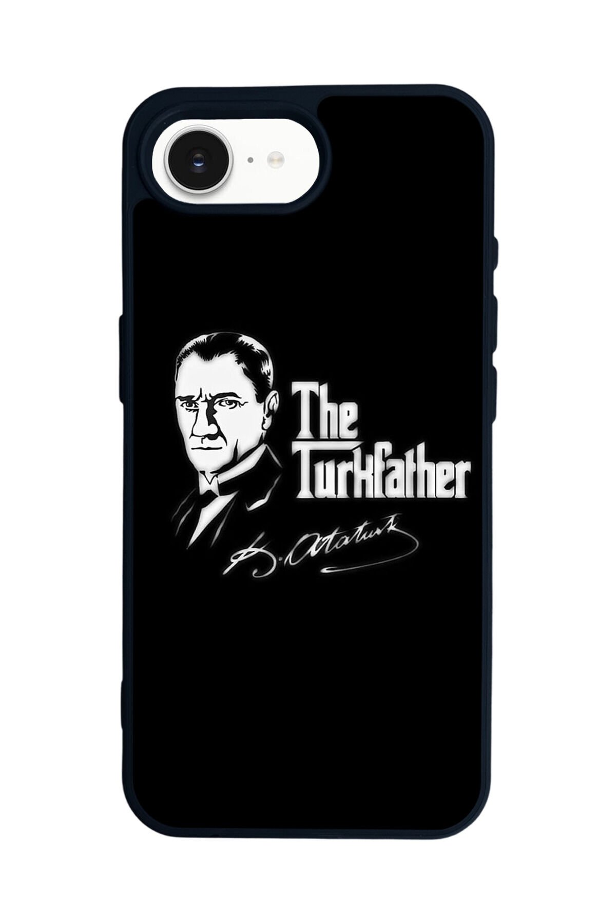 iPhone 16E Uyumlu Mustafa Kemal Ataturk Tasarımlı Glossy Premium Kılıf