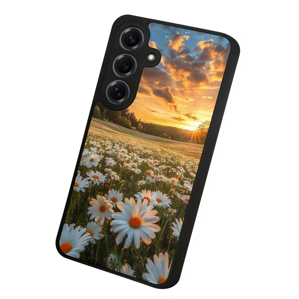 Samsung Galaxy S25 Uyumlu Cicek Tasarımlı Glossy Premium Kılıf