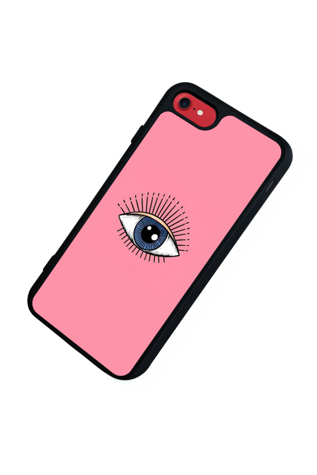 iPhone SE Uyumlu Göz Tasarımlı Glossy Premium Kılıf