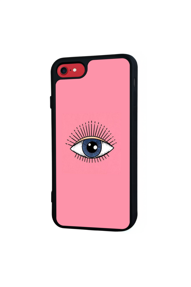 iPhone SE Uyumlu Göz Tasarımlı Glossy Premium Kılıf