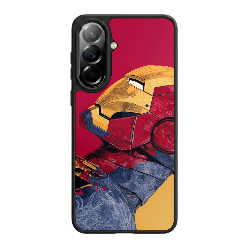 Samsung Galaxy A37 Uyumlu  Iron Man ( Demir Adam ) Tasarımlı Glossy Premium Kılıf