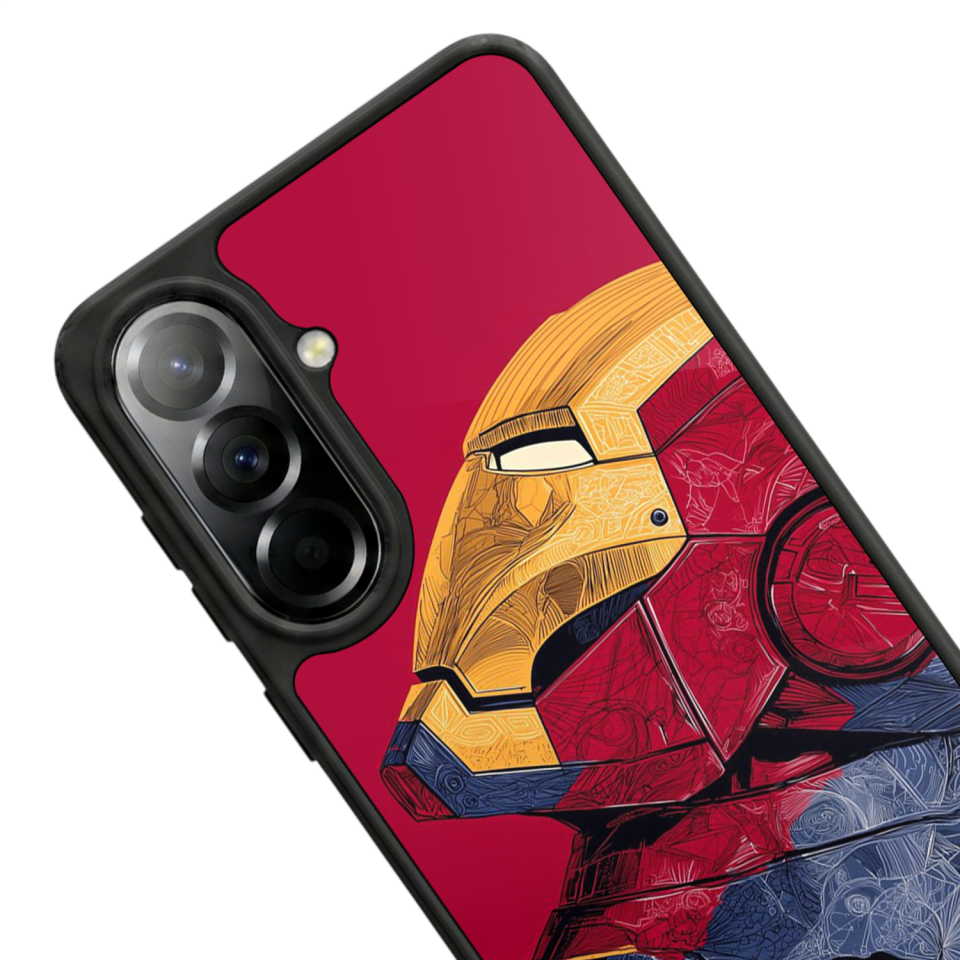Samsung Galaxy A37 Uyumlu  Iron Man ( Demir Adam ) Tasarımlı Glossy Premium Kılıf