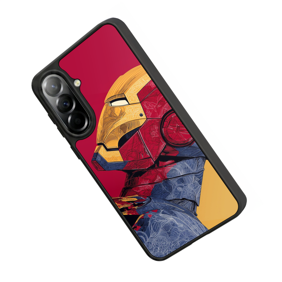 Samsung Galaxy A37 Uyumlu  Iron Man ( Demir Adam ) Tasarımlı Glossy Premium Kılıf
