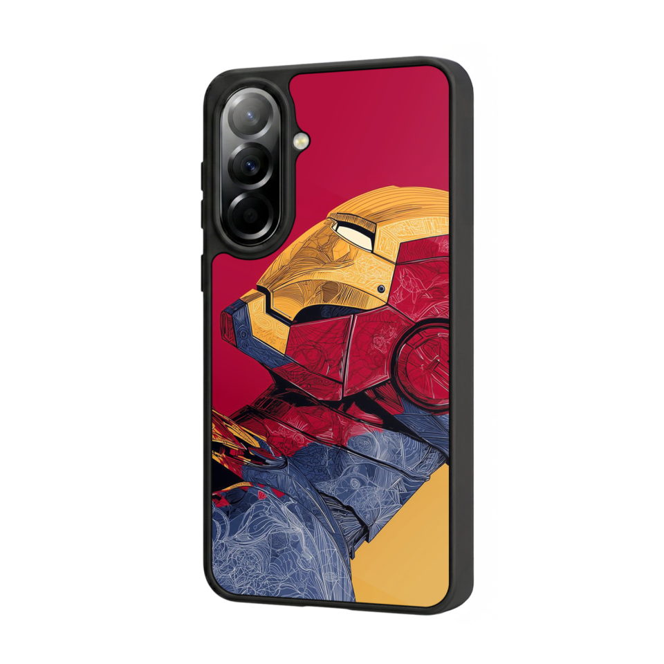 Samsung Galaxy A37 Uyumlu  Iron Man ( Demir Adam ) Tasarımlı Glossy Premium Kılıf