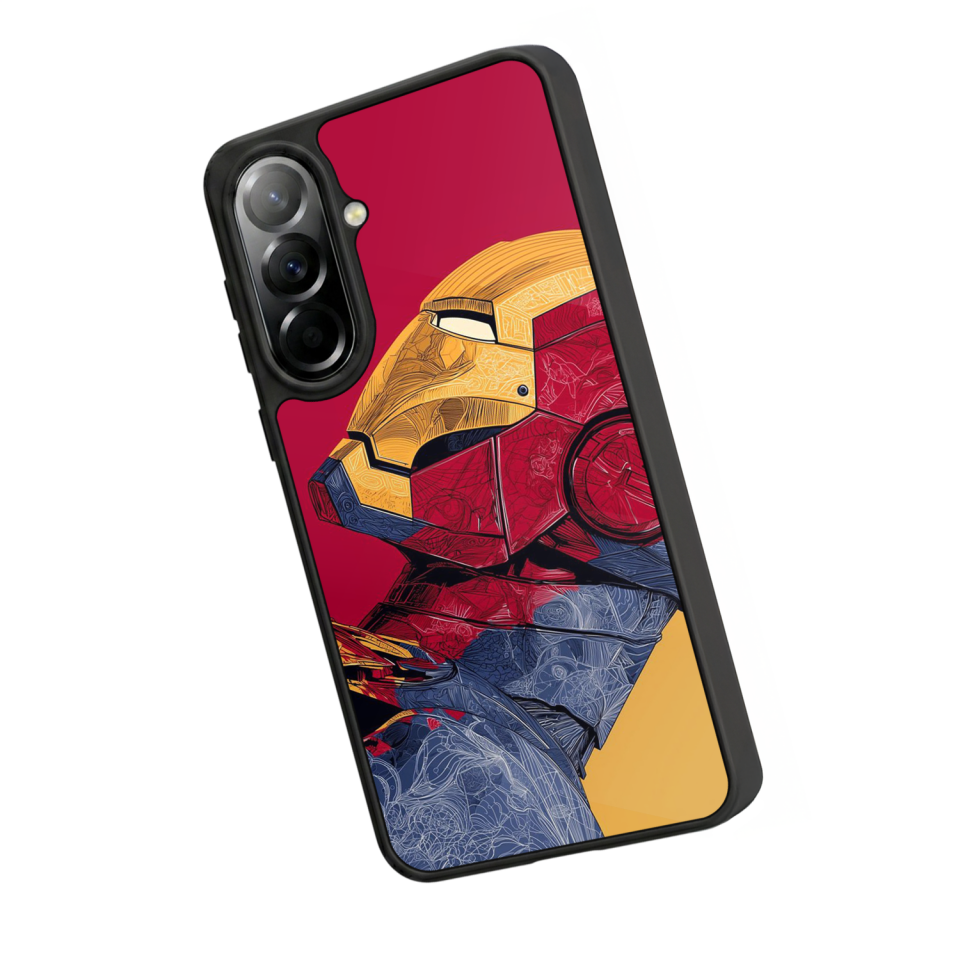 Samsung Galaxy A37 Uyumlu  Iron Man ( Demir Adam ) Tasarımlı Glossy Premium Kılıf