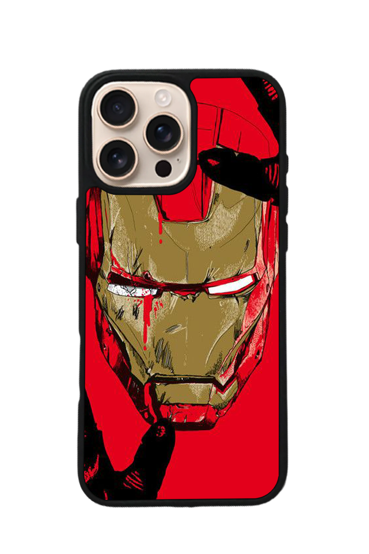 iPhone 14 Pro Uyumlu  Iron Man ( Demir Adam ) Tasarımlı Glossy Premium Kılıf