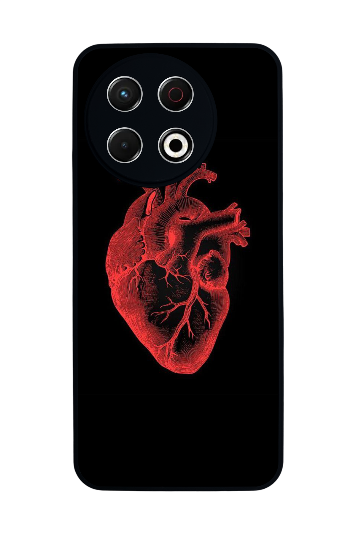 Tecno Spark 30 Pro Uyumlu Kalp Love Tasarımlı Glossy Premium Kılıf