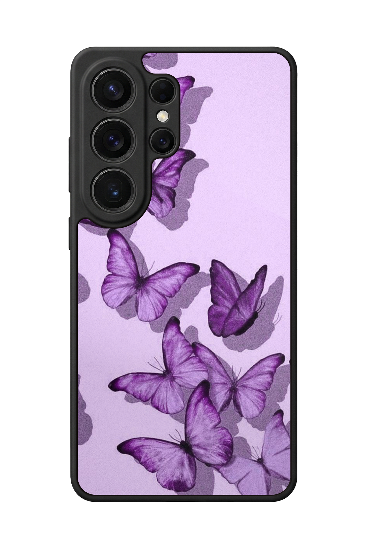 Samsung Galaxy S26 Ultra Uyumlu Kelebek Tasarımlı Glossy Premium Kılıf