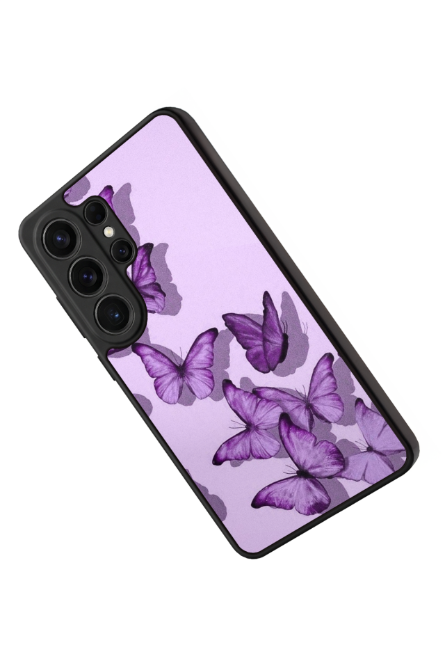 Samsung Galaxy S26 Ultra Uyumlu Kelebek Tasarımlı Glossy Premium Kılıf