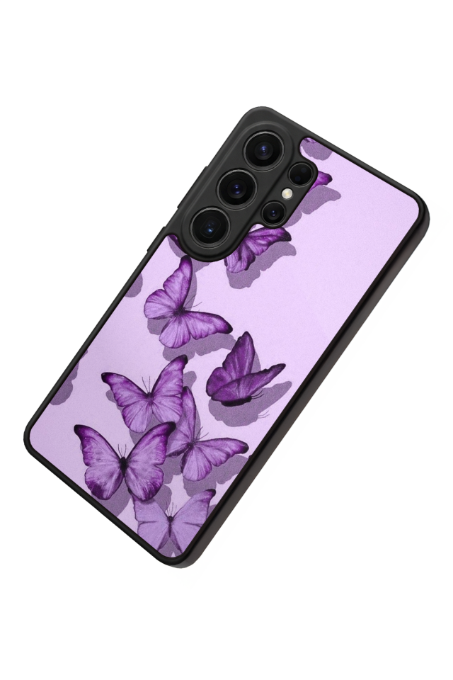 Samsung Galaxy S26 Ultra Uyumlu Kelebek Tasarımlı Glossy Premium Kılıf