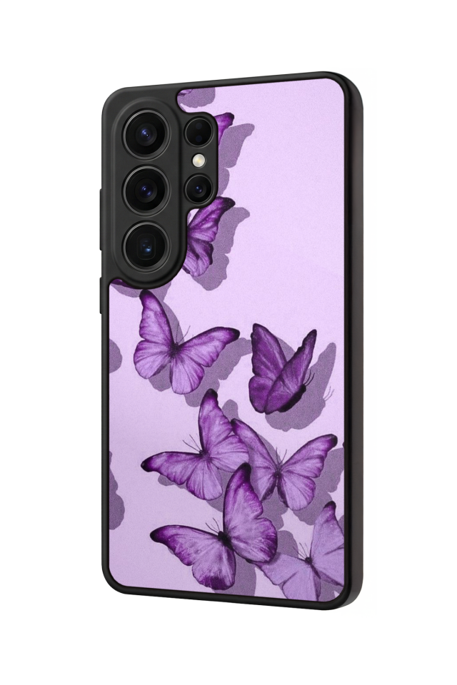 Samsung Galaxy S26 Ultra Uyumlu Kelebek Tasarımlı Glossy Premium Kılıf