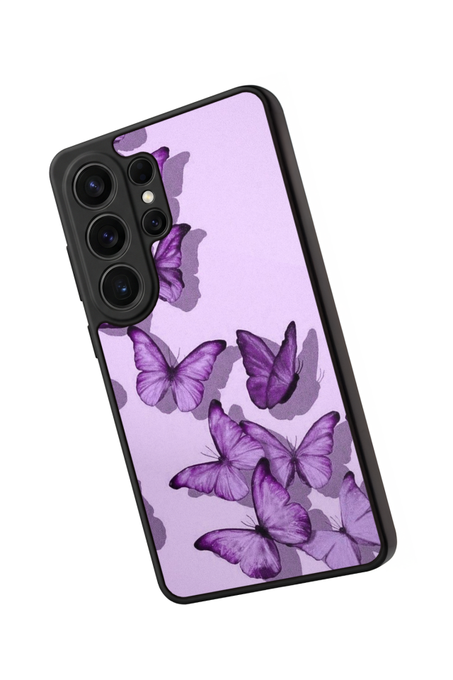 Samsung Galaxy S26 Ultra Uyumlu Kelebek Tasarımlı Glossy Premium Kılıf