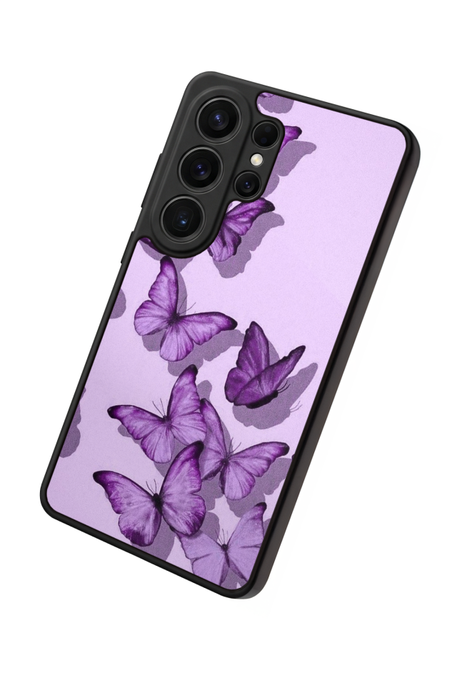 Samsung Galaxy S26 Ultra Uyumlu Kelebek Tasarımlı Glossy Premium Kılıf