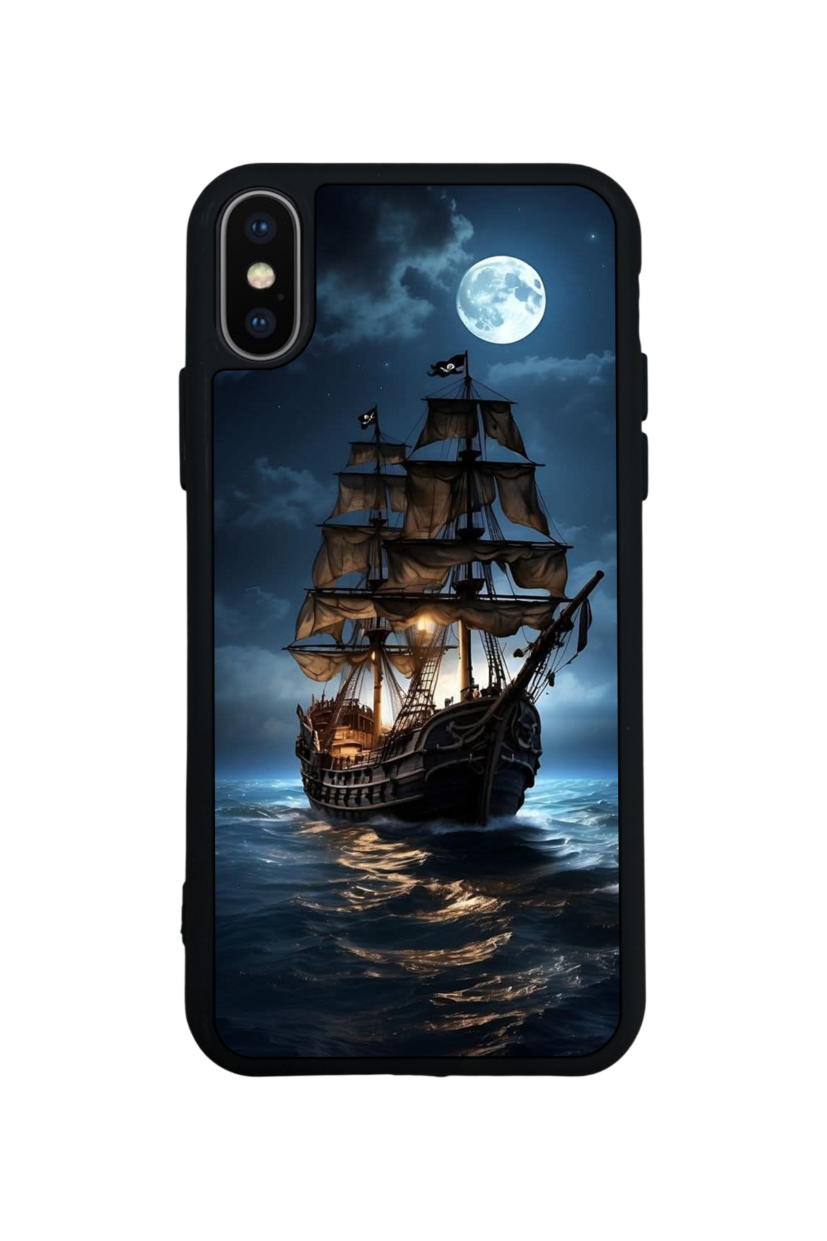 iPhone XS Max Uyumlu Korsan Tasarımlı Glossy Premium Kılıf