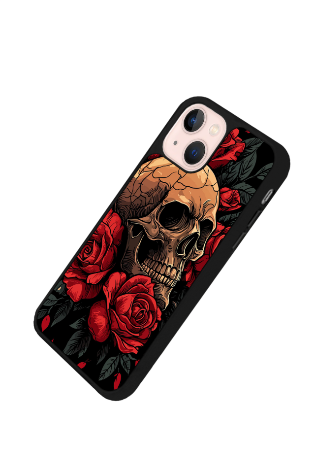 iPhone 15 Uyumlu KuruKafa Tasarımlı Glossy Premium Kılıf