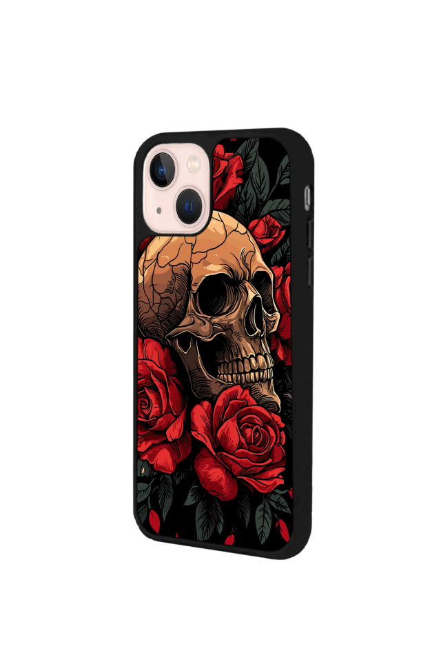 iPhone 15 Uyumlu KuruKafa Tasarımlı Glossy Premium Kılıf