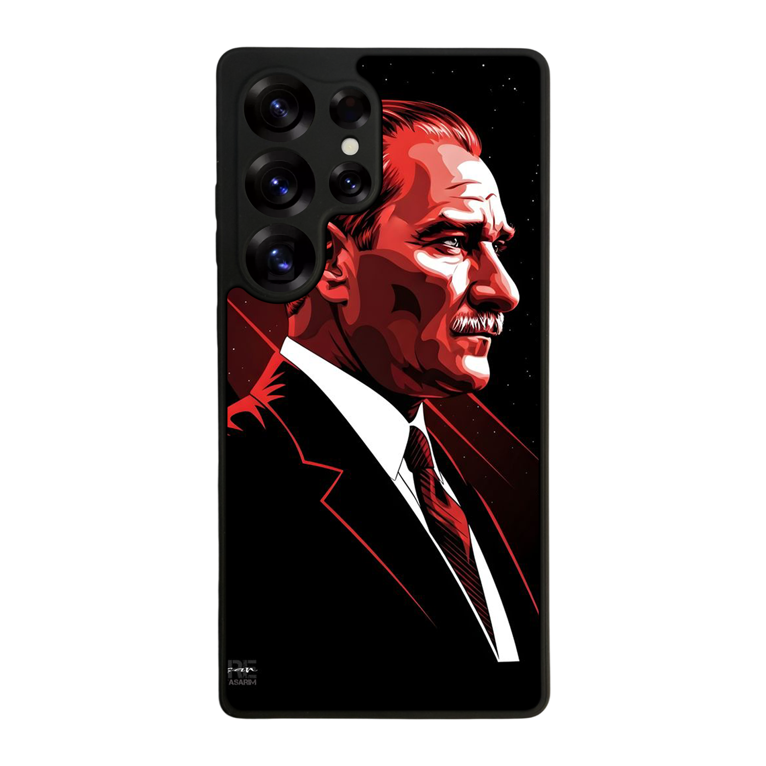 Samsung Galaxy S25 Ultra Uyumlu Mustafa Kemal Ataturk Tasarımlı Glossy Premium Kılıf