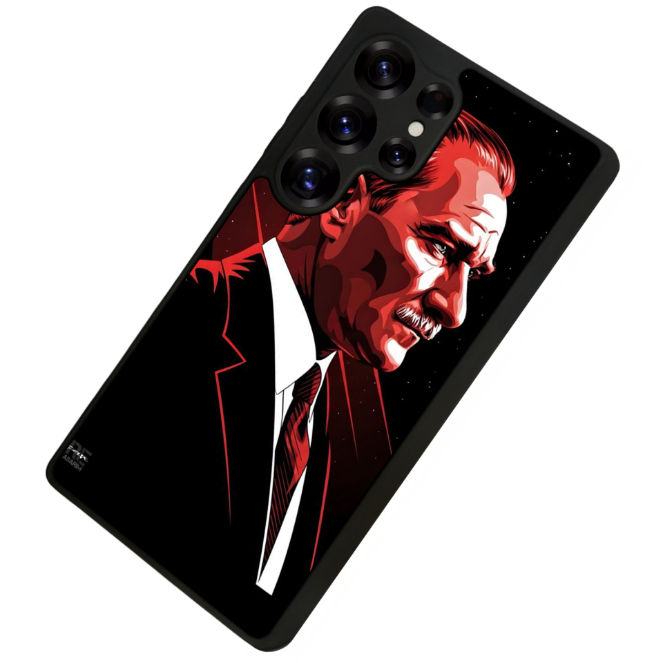 Samsung Galaxy S25 Ultra Uyumlu Mustafa Kemal Ataturk Tasarımlı Glossy Premium Kılıf