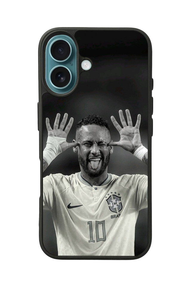 iPhone 16 Uyumlu Neymar Tasarımlı Glossy Premium Kılıf