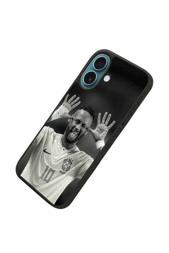 iPhone 16 Uyumlu Neymar Tasarımlı Glossy Premium Kılıf