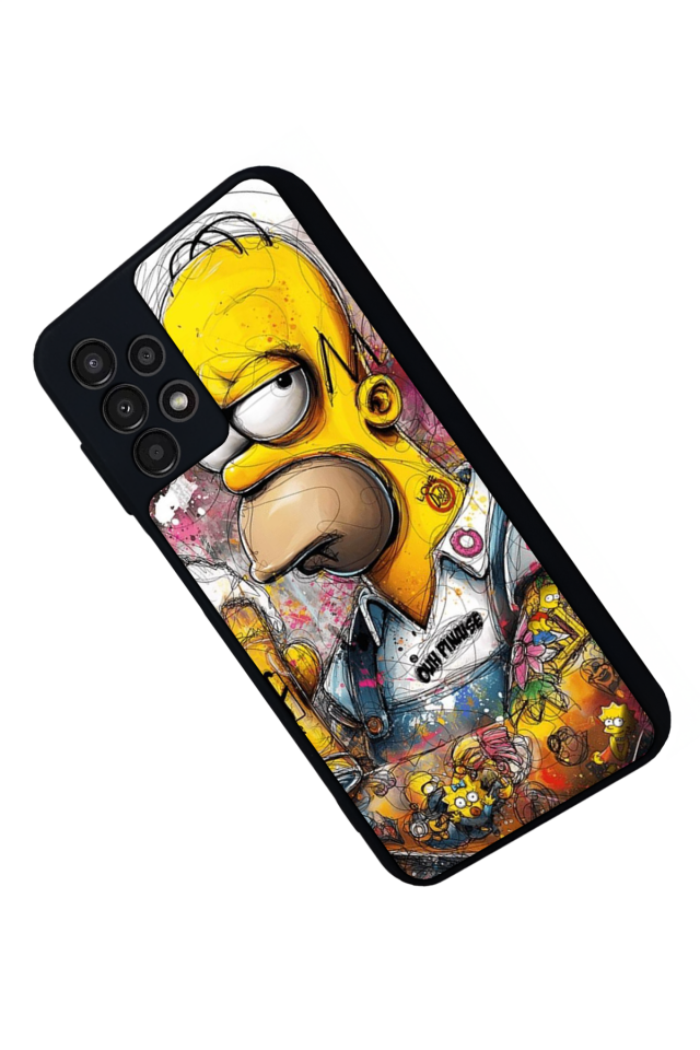 Samsung Galaxy A13 Uyumlu The Simpsons Tasarımlı Glossy Premium Kılıf