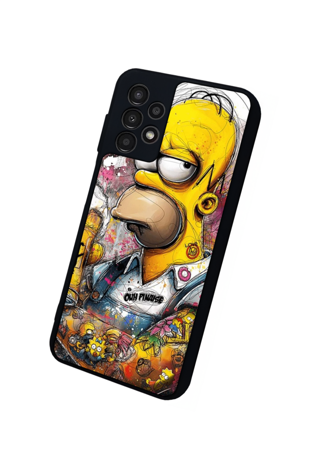 Samsung Galaxy A13 Uyumlu The Simpsons Tasarımlı Glossy Premium Kılıf