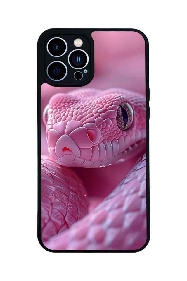 iPhone 13 Pro Max Uyumlu Yılan Tasarımlı Glossy Premium Kılıf