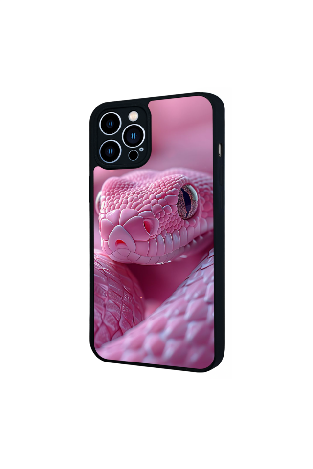 iPhone 13 Pro Max Uyumlu Yılan Tasarımlı Glossy Premium Kılıf