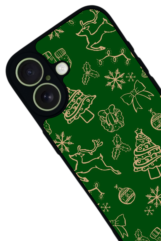 iPhone 17 Uyumlu Yilbasi Christmas Tasarımlı Glossy Premium Kılıf