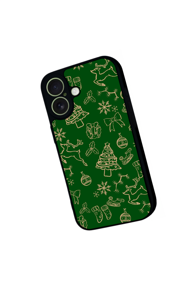 iPhone 17 Uyumlu Yilbasi Christmas Tasarımlı Glossy Premium Kılıf